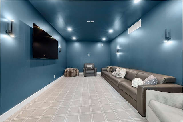 3226 Bean Oller Rd, Delaware, OH 43015 - cinema room featuring carpet flooring, recessed lighting, and baseboards