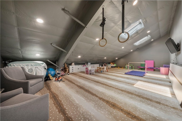 3226 Bean Oller Rd, Delaware, OH 43015 - recreation room with carpet flooring