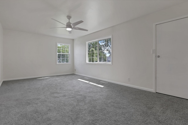 46 S 24th St, Newark, OH 43055 - unfurnished room with ceiling fan, carpet flooring, and baseboards
