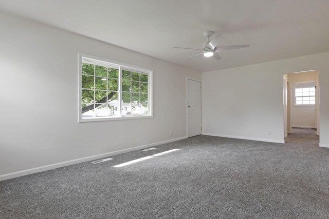 46 S 24th St, Newark, OH 43055 - carpeted spare room featuring ceiling fan and baseboards