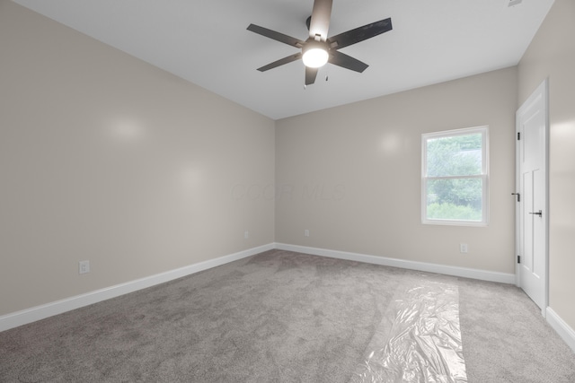 13567 Magers Rd, Howard, OH 43028 - carpeted spare room featuring ceiling fan and baseboards