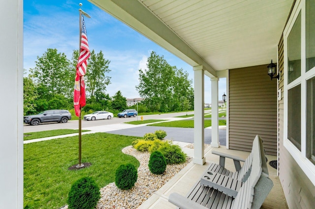 99 Hutchison St, South Bloomfield, OH 43103 - porch featuring a yard