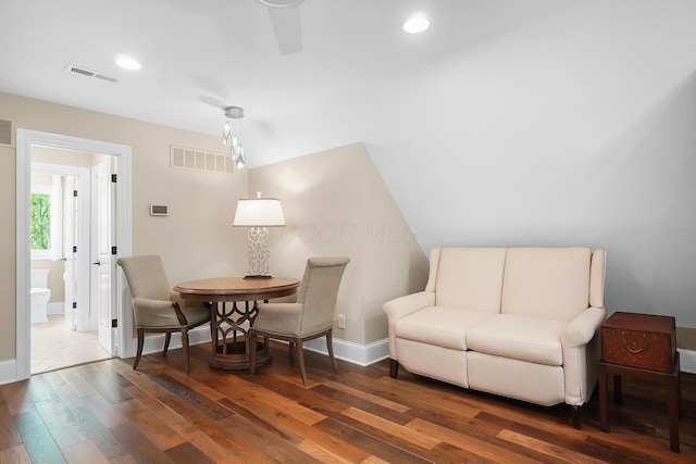 5633 Travis Pointe Ct, Westerville, OH 43082 - living area featuring wood finished floors, recessed lighting, and baseboards