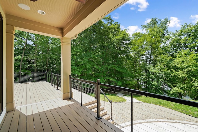 5633 Travis Pointe Ct, Westerville, OH 43082 - view of wooden deck