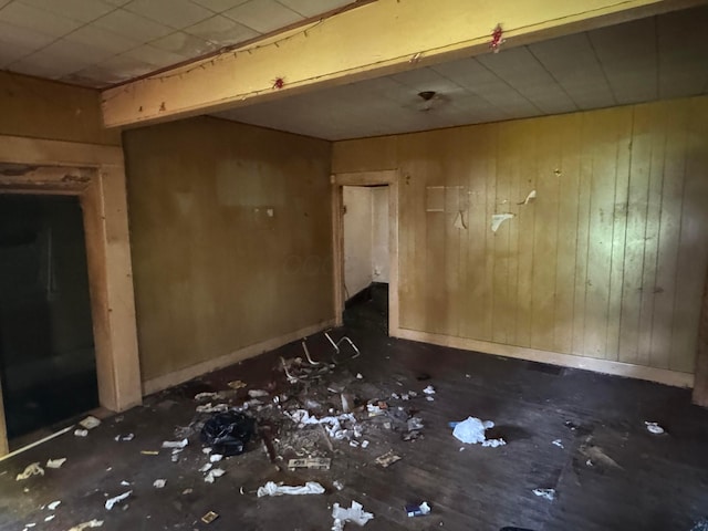 25 Pointview Ave, Dayton, OH 45405 - empty room with wooden walls and baseboards
