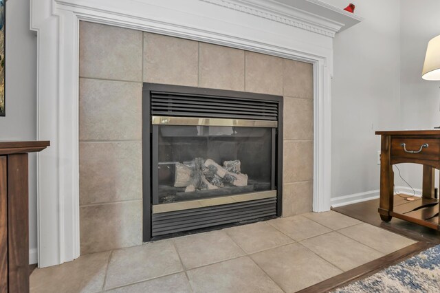 5035 Dietrich Ave, Orient, OH 43146 - detailed view of a tile fireplace and baseboards