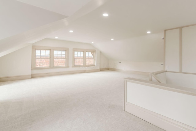 37 W 2nd Ave, Columbus, OH 43201 - bonus room with light colored carpet, recessed lighting, and vaulted ceiling