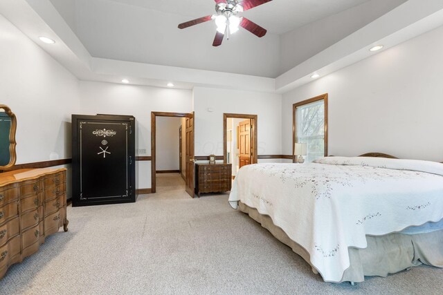 5103 Johnstown Alexandria Rd, Johnstown, OH 43031 - bedroom with carpet floors, recessed lighting, and ceiling fan