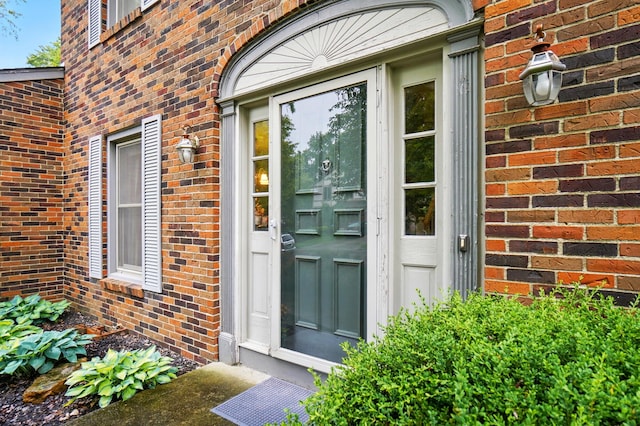 2517 Slateshire Dr, Dublin, OH 43016 - doorway to property featuring brick siding