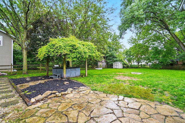 2517 Slateshire Dr, Dublin, OH 43016 - view of yard featuring a hot tub