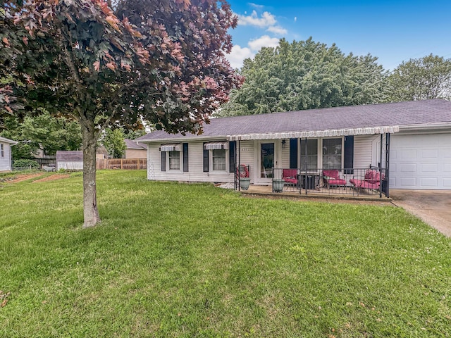 435 Alison Ct, Lancaster, OH 43130 - single story home featuring covered porch, a garage, and driveway