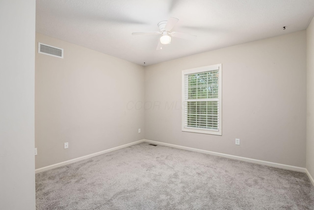 7985 Eric Ct, Lewis Center, OH 43035 - spare room with a ceiling fan, carpet floors, and baseboards