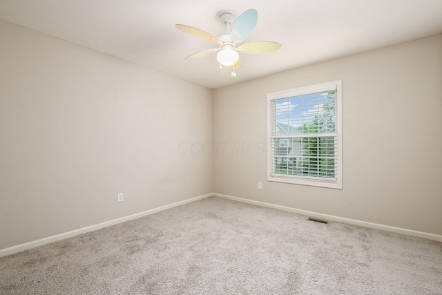 7985 Eric Ct, Lewis Center, OH 43035 - unfurnished room featuring carpet flooring, ceiling fan, and baseboards