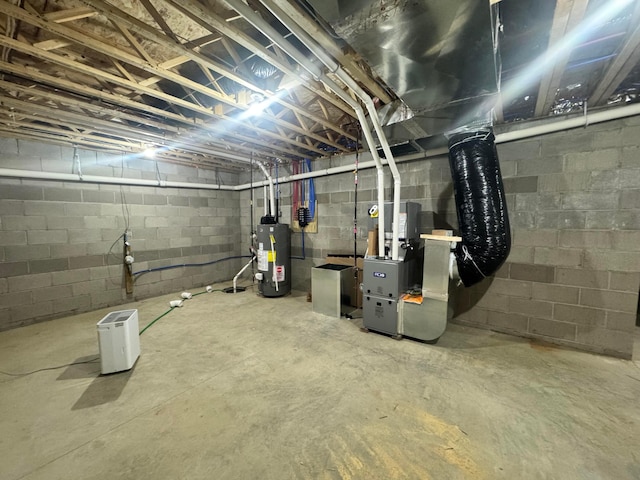 1624 Marlboro Ave, Obetz, OH 43207 - unfinished below grade area featuring water heater