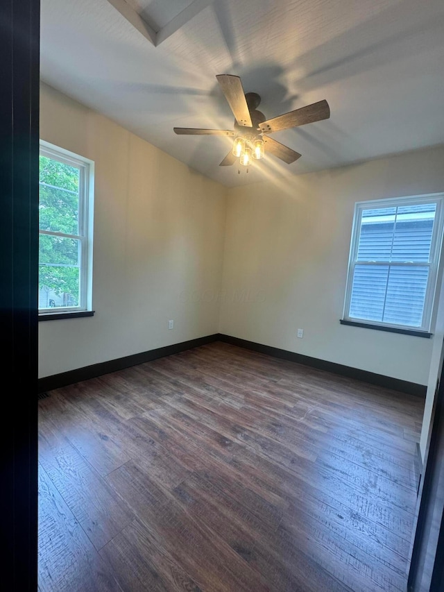 1624 Marlboro Ave, Obetz, OH 43207 - unfurnished room featuring dark wood-style floors and a ceiling fan