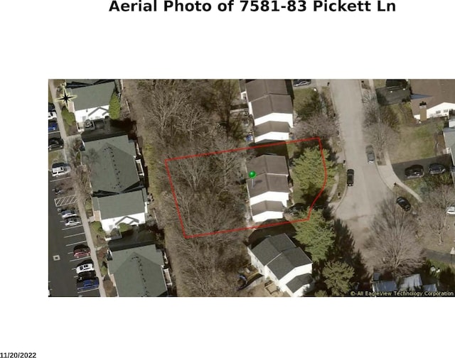 7581-7583 Pickett Ln Unit 83, Columbus, OH 43235 - map of property location featuring property boundaries highlighted