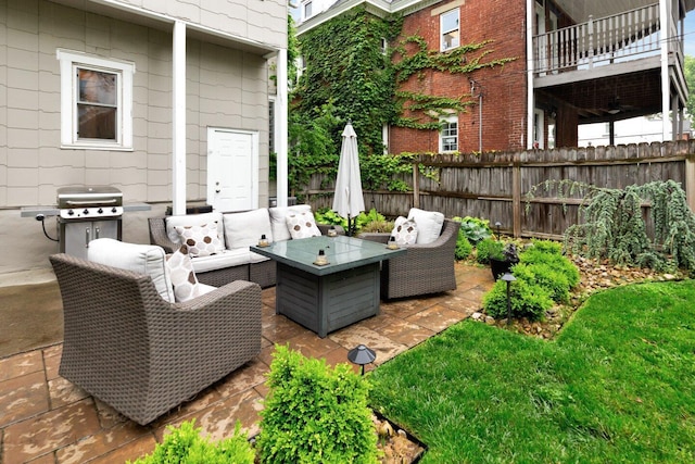 540 Linwood Ave, Columbus, OH 43205 - view of patio / terrace featuring an outdoor hangout area and area for grilling