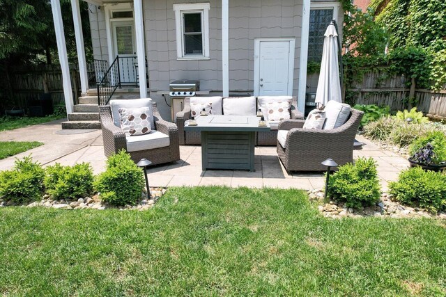 540 Linwood Ave, Columbus, OH 43205 - view of patio / terrace featuring outdoor lounge area