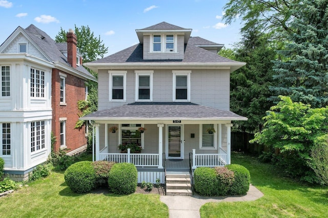 540 Linwood Ave, Columbus, OH 43205 - traditional style home featuring roof with shingles, a porch, and a front yard