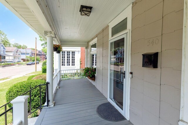 540 Linwood Ave, Columbus, OH 43205 - wooden porch with a residential view