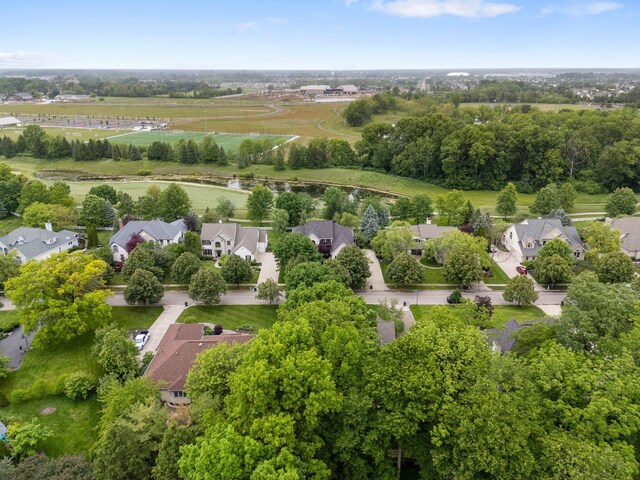 6034 Heritage View Ct, Hilliard, OH 43026 - aerial perspective of suburban area featuring a tree filled landscape