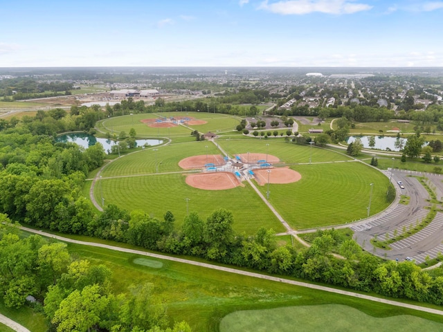 6034 Heritage View Ct, Hilliard, OH 43026 - drone / aerial view of a large body of water and a tree filled landscape