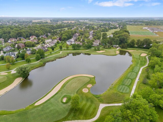 6034 Heritage View Ct, Hilliard, OH 43026 - view of property location with a large body of water and a tree filled landscape