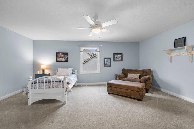 6034 Heritage View Ct, Hilliard, OH 43026 - carpeted bedroom with baseboards and ceiling fan