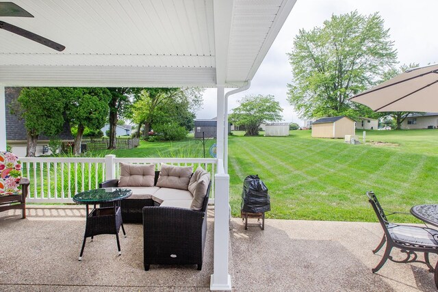 51 Appletree Ct, Howard, OH 43028 - view of patio featuring an outdoor hangout area