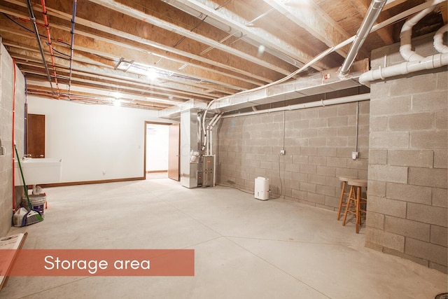 51 Appletree Ct, Howard, OH 43028 - unfinished basement with heating unit