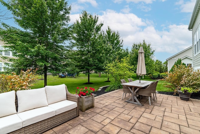 2505 Isabella Blue Dr, Powell, OH 43065 - view of patio / terrace featuring an outdoor hangout area and outdoor dining space