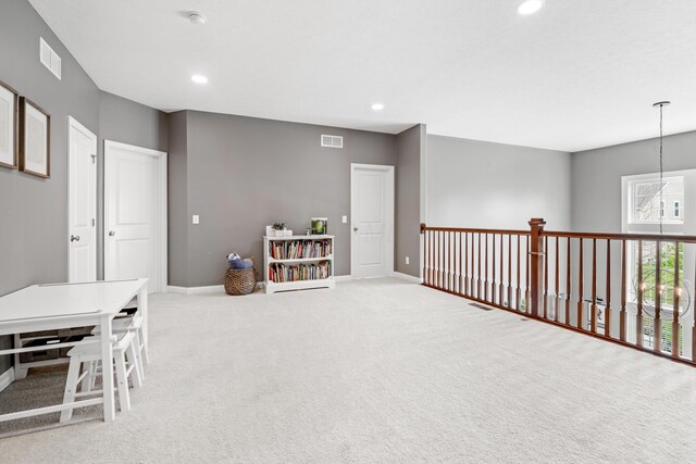 2505 Isabella Blue Dr, Powell, OH 43065 - game room with carpet, baseboards, and recessed lighting