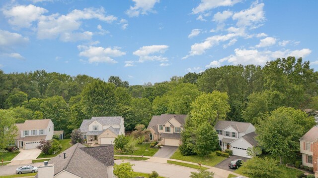 1315 Shelby Cir, Reynoldsburg, OH 43068 - aerial view of residential area with a forest
