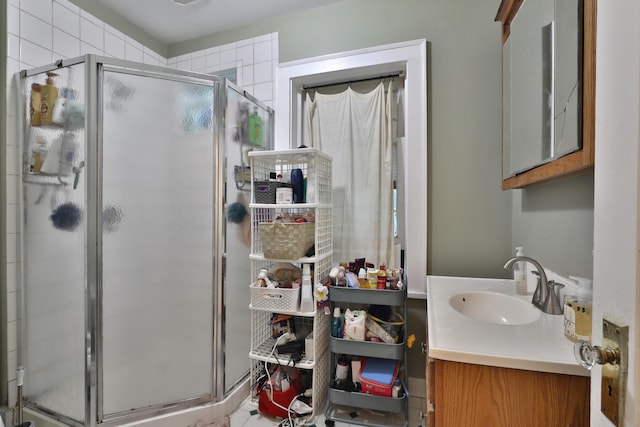 368 Alden Ave Unit 368, Columbus, OH 43201 - bathroom featuring vanity and a shower stall