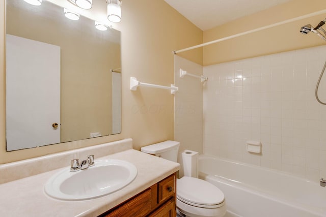 4071 Killary Dr, Dublin, OH 43016 - full bathroom featuring bathtub / shower combination, toilet, and vanity