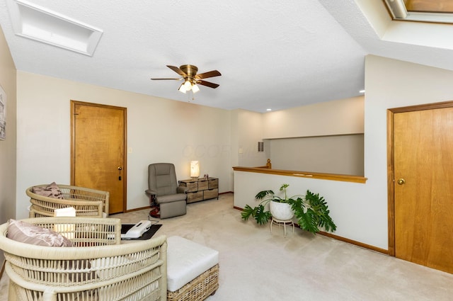 7179 Inverness Ct, Dublin, OH 43016 - sitting room with carpet flooring, ceiling fan, and baseboards