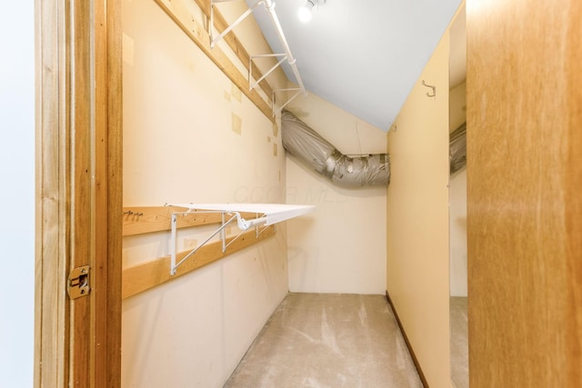 7179 Inverness Ct, Dublin, OH 43016 - walk in closet with vaulted ceiling and light carpet