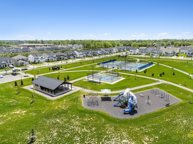 3834 Brody Dr, Grove City, OH 43123 - aerial perspective of suburban area with a community park