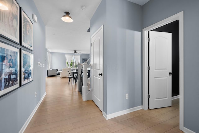 3834 Brody Dr, Grove City, OH 43123 - hallway with light wood finished floors and baseboards