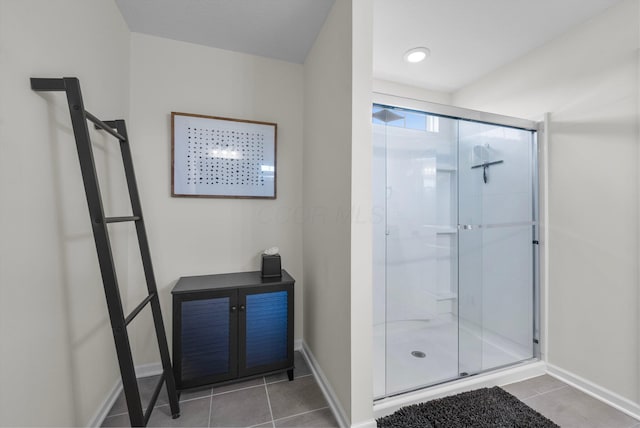 3834 Brody Dr, Grove City, OH 43123 - full bath featuring tile patterned floors, a shower stall, and baseboards