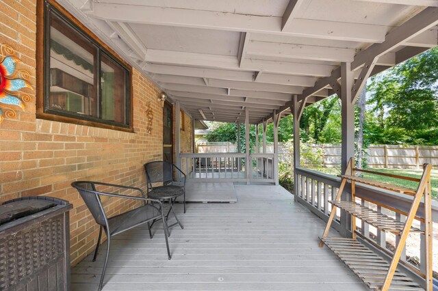 166 Flint Ridge Dr, Gahanna, OH 43230 - view of wooden deck