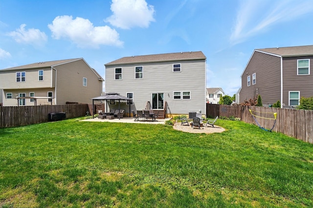 459 Wingate Pl, Mount Sterling, OH 43143 - back of house featuring a gazebo, a fire pit, and a patio