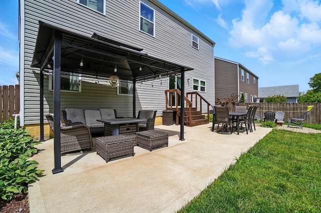 459 Wingate Pl, Mount Sterling, OH 43143 - view of patio featuring a gazebo