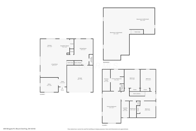 459 Wingate Pl, Mount Sterling, OH 43143 - property floor plan