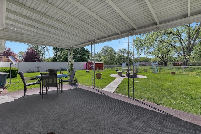 3723 Klibreck Dr, Columbus, OH 43228 - sunroom / solarium featuring outdoor dining area