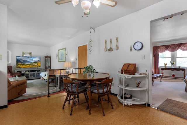 3723 Klibreck Dr, Columbus, OH 43228 - dining space with a ceiling fan