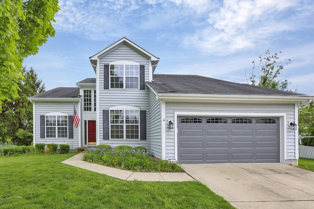 1015 Harborton Dr, Columbus, OH 43228 - traditional home featuring driveway, a front yard, a garage, and roof with shingles