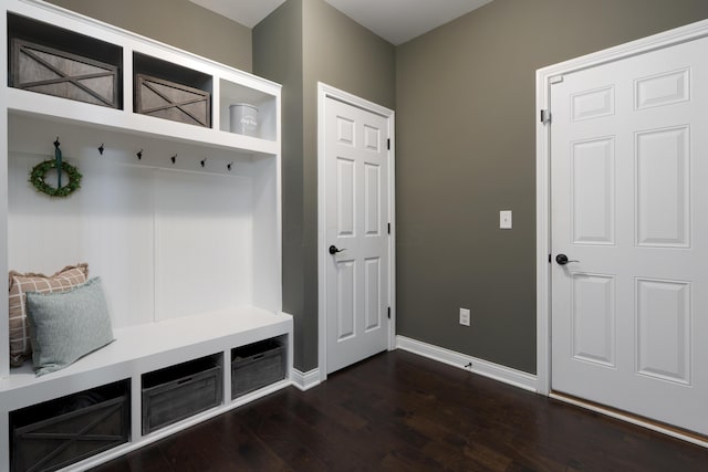 3669 Audubon Ave, Hilliard, OH 43026 - mudroom with dark wood-style floors and baseboards