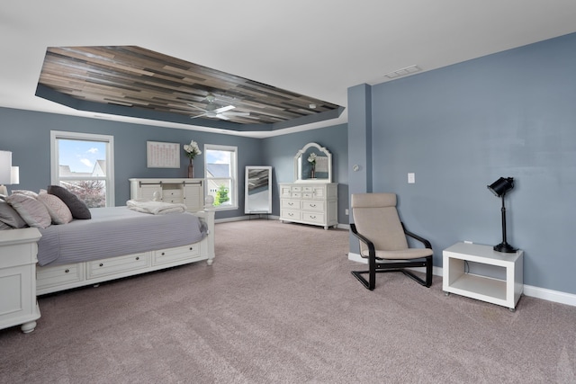 3669 Audubon Ave, Hilliard, OH 43026 - carpeted bedroom with a raised ceiling and baseboards