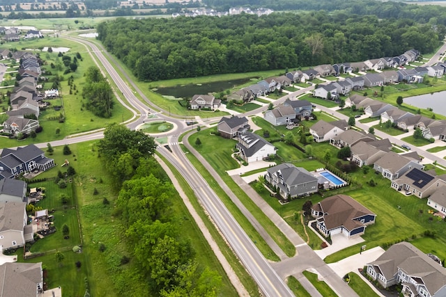 3669 Audubon Ave, Hilliard, OH 43026 - aerial overview of property's location featuring nearby suburban area and a nearby body of water